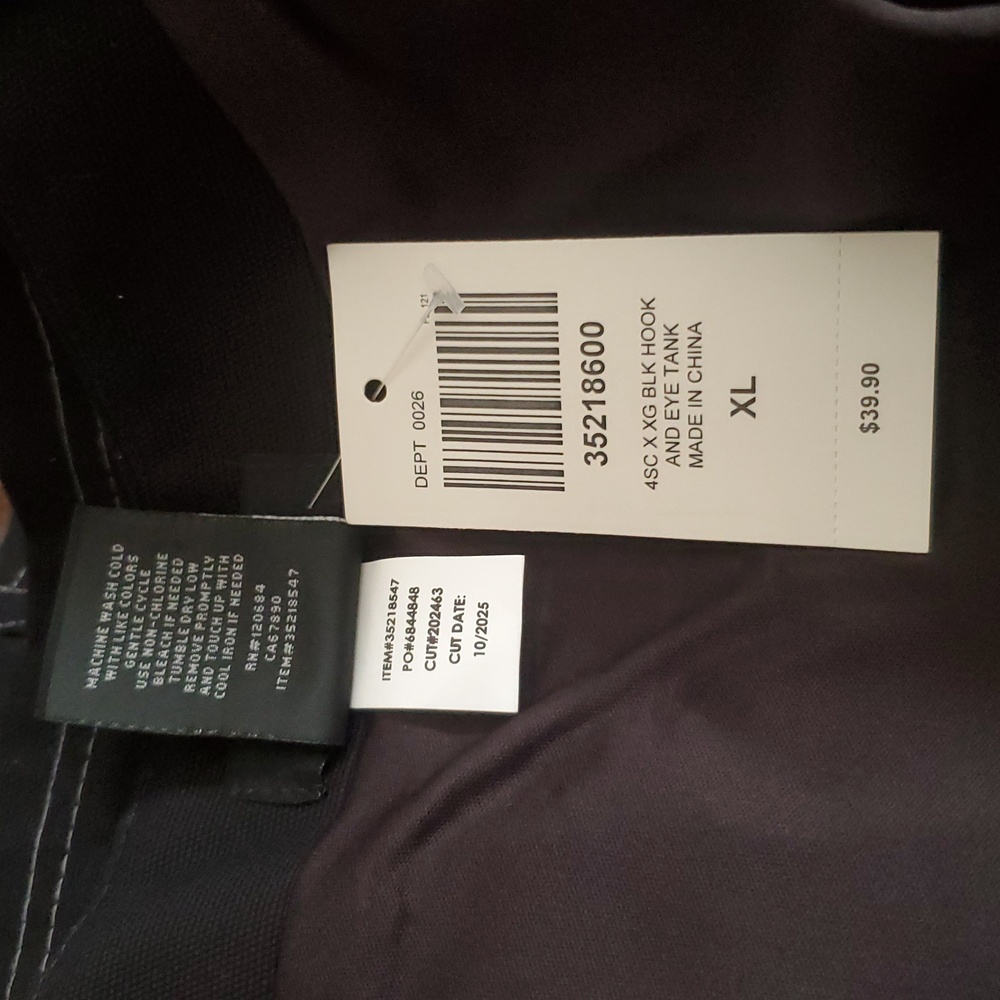 *NWT* Social Collision Black Hook & Eye Sleeveless Tank Top with Buckle Details - Picture 10 of 16